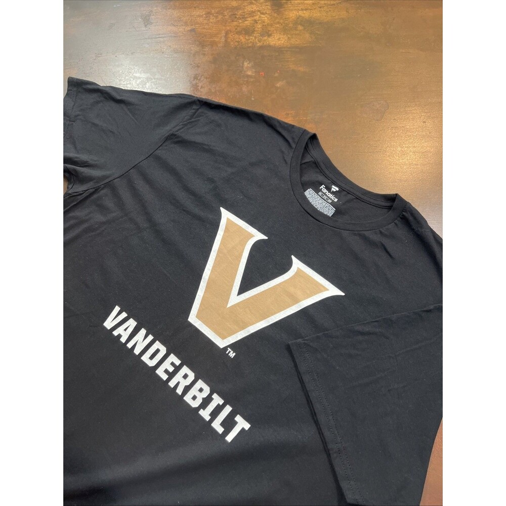 Fanatics Vanderbilt Commodores Men 2XL Black Performance Logo NCAA Vandy Boys